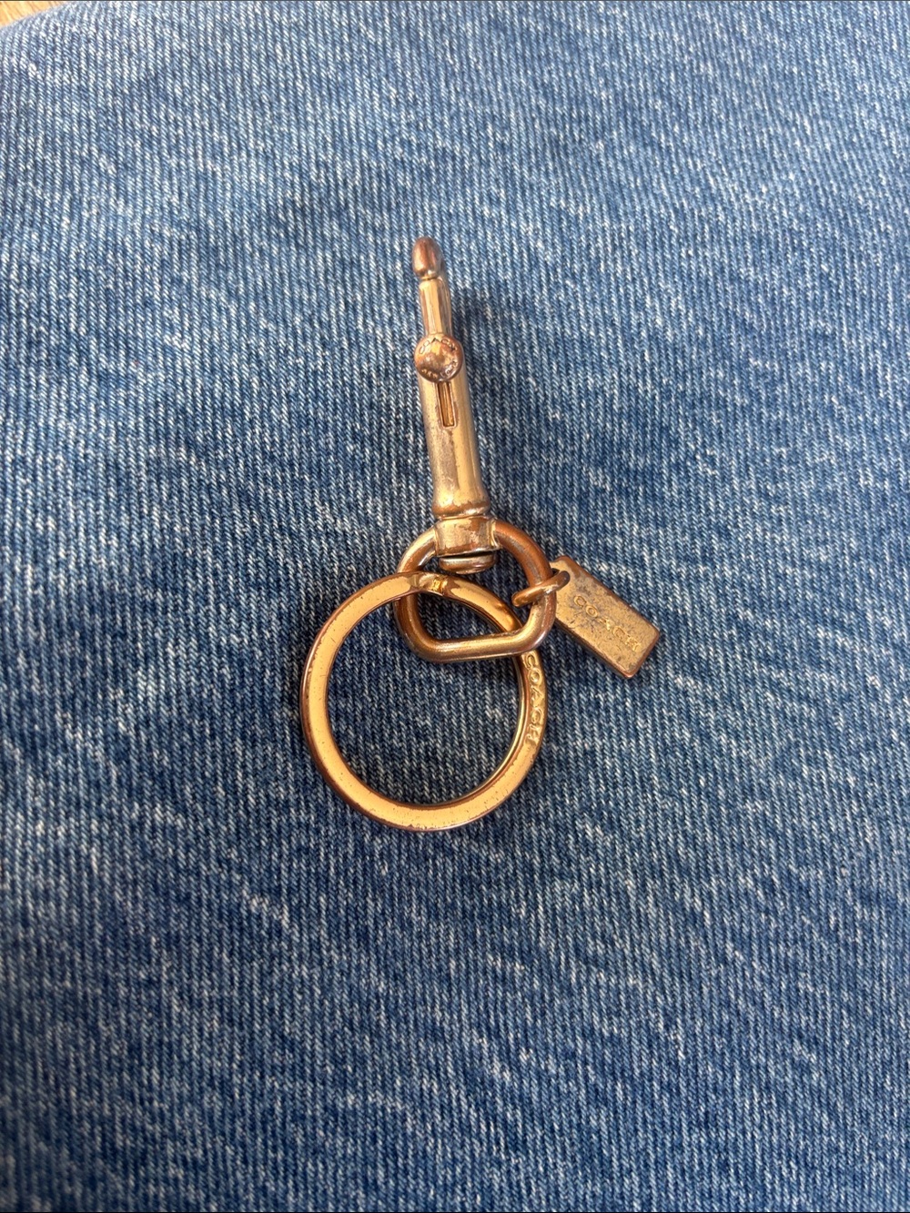 Coach Gold-Tone Keyring